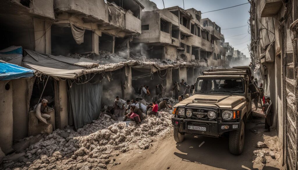 international aid Gaza blockade