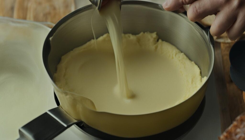 baking the cake