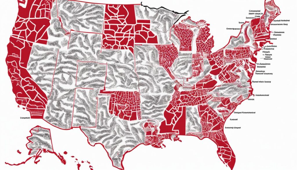 Listeria outbreak map