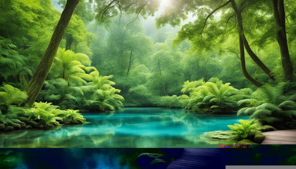Nature scenery for stress relief