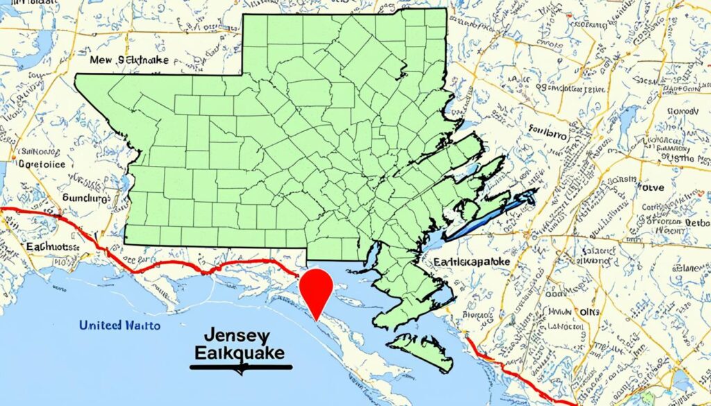 New Jersey earthquake epicenter map