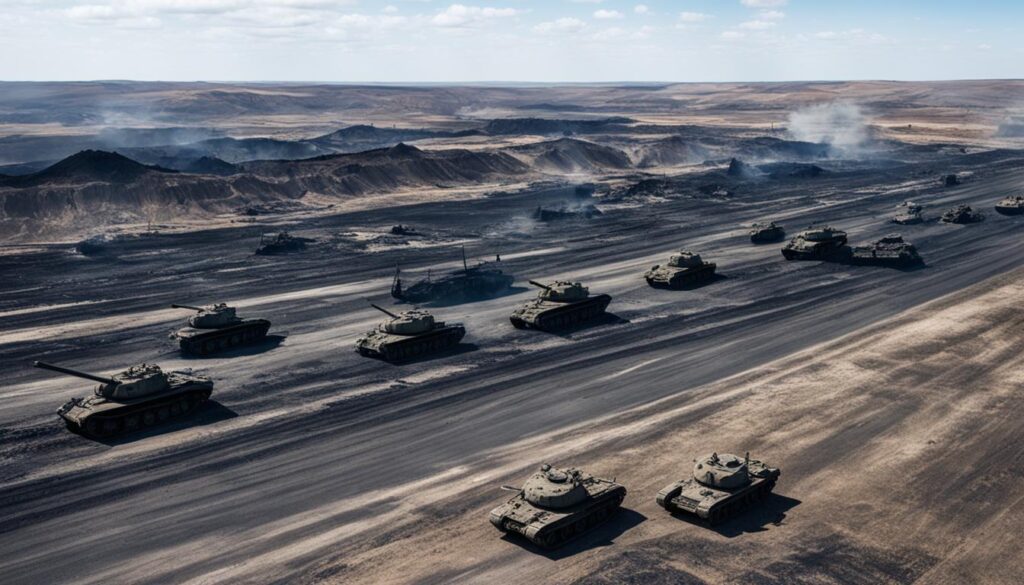 Burnt-out Russian military convoy in Kursk Burnt-out Russian military convoy in Kursk