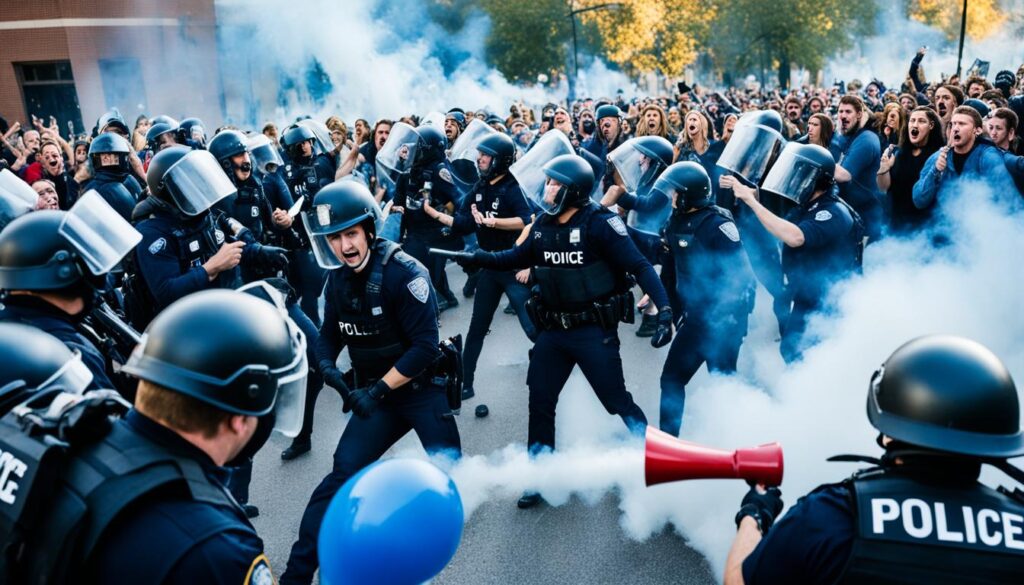 Police crackdown on campus protests