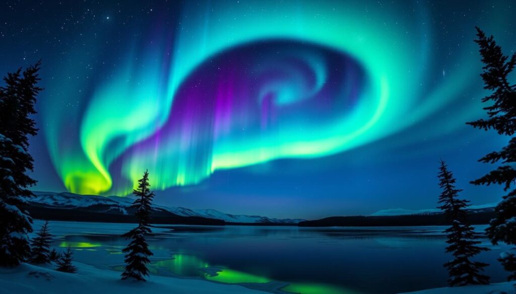 Aurora Borealis celestial phenomenon