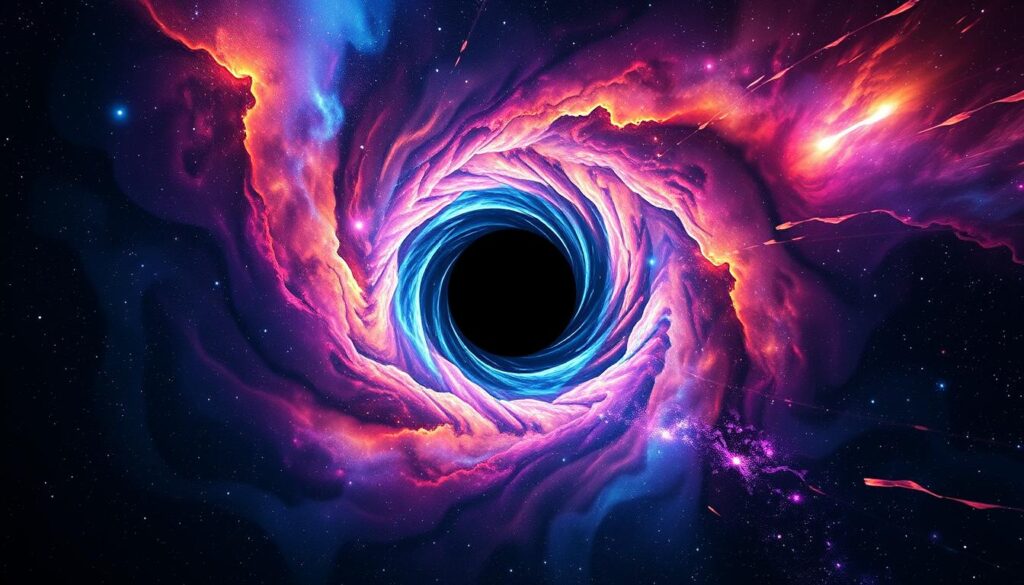 Black hole warping spacetime