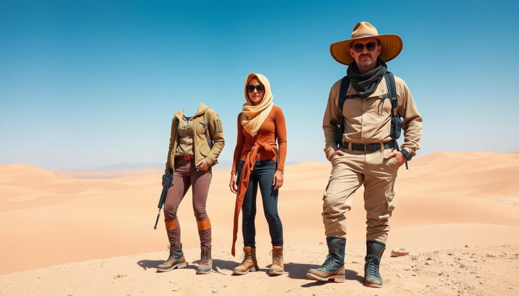 Desert survival attire