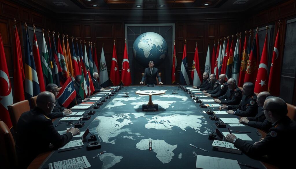 Diplomatic tensions in geopolitical crisis