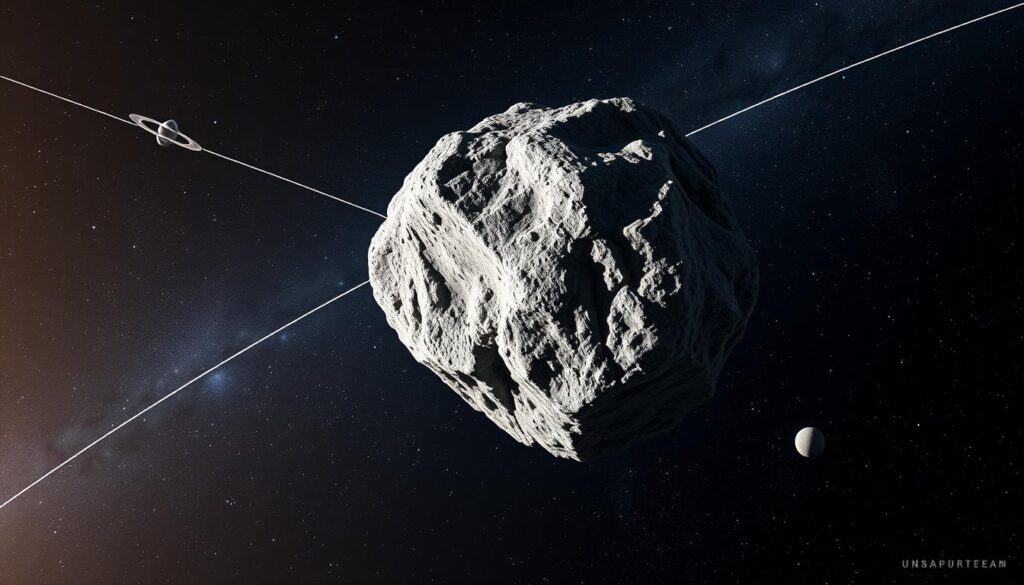 asteroid size and trajectory