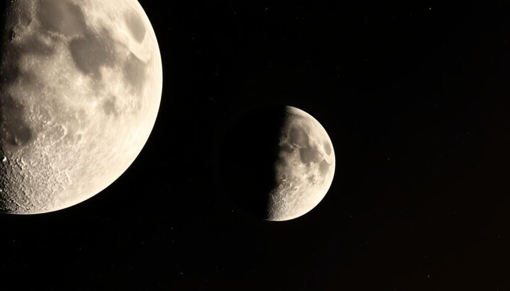 comparing size Earth's Moon vs. Mini Moon