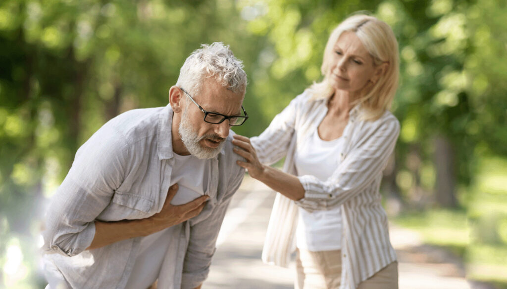 Man Having Heart Attack
