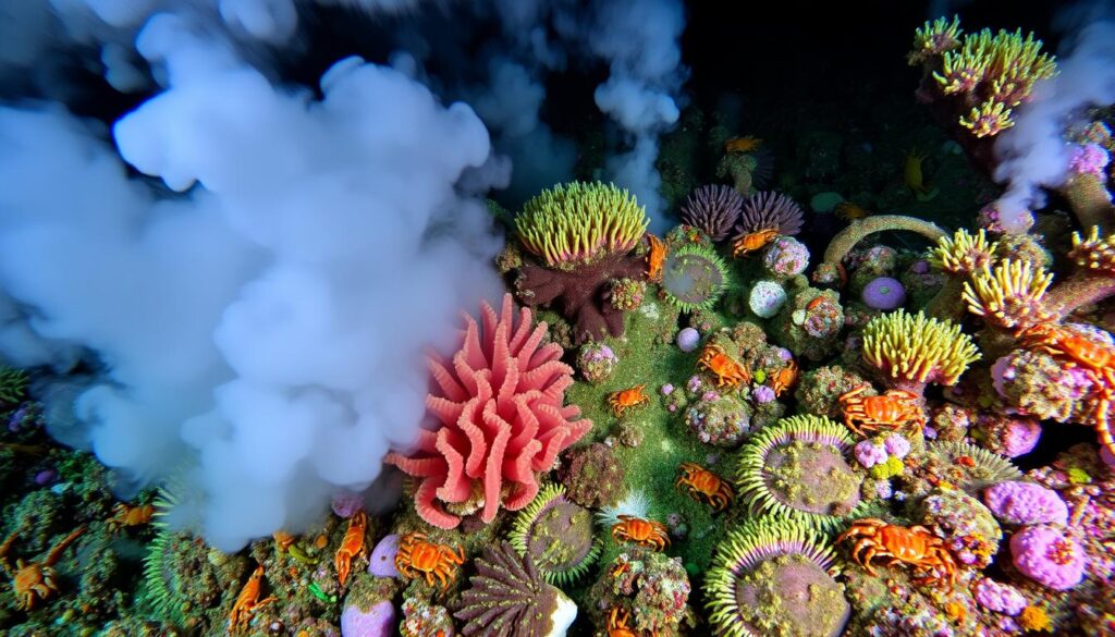 Hydrothermal vent ecosystem