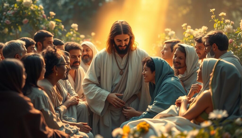 Jesus healing the sick Jesus healing the sick