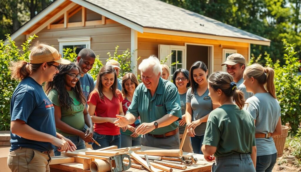 Jimmy Carter's humanitarian work with Habitat for Humanity