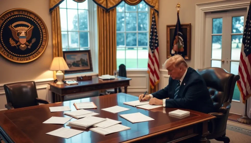 Trump signing executive orders