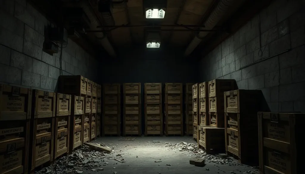 explosives storage uncovered