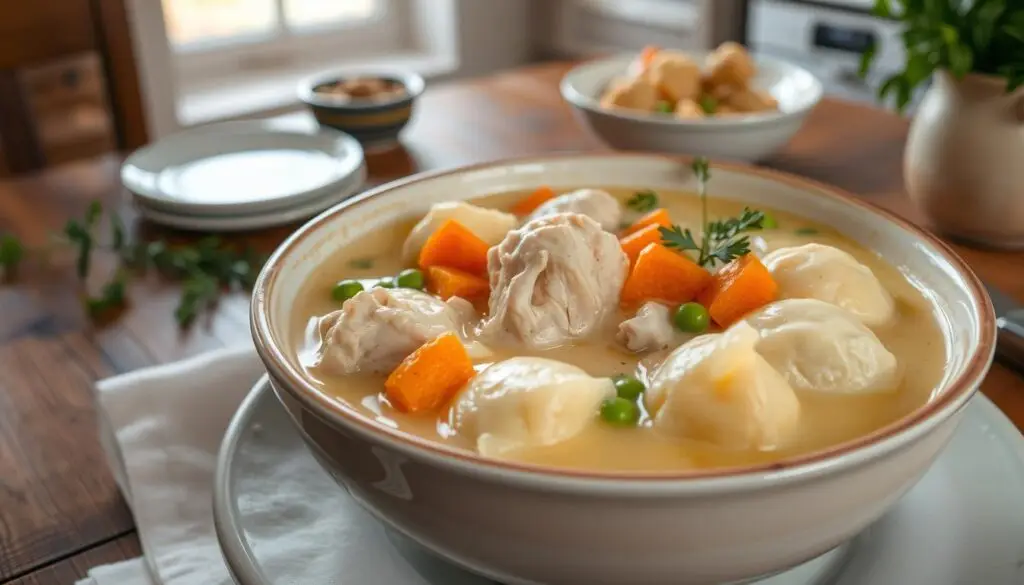 Chicken and Dumplings comfort food