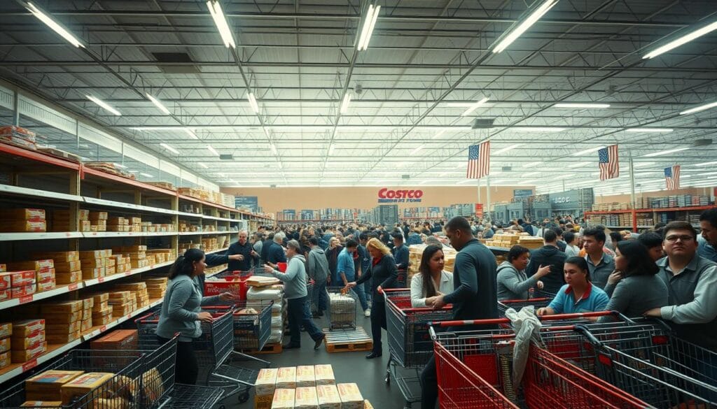 Costco Experiences Surge in Panic Buying