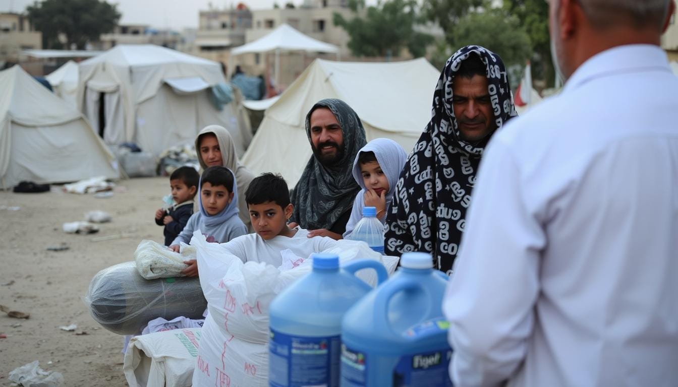 Displaced Palestinians in southern Gaza seeking humanitarian aid Israel's Strategic Plans to Assume Control of Gaza