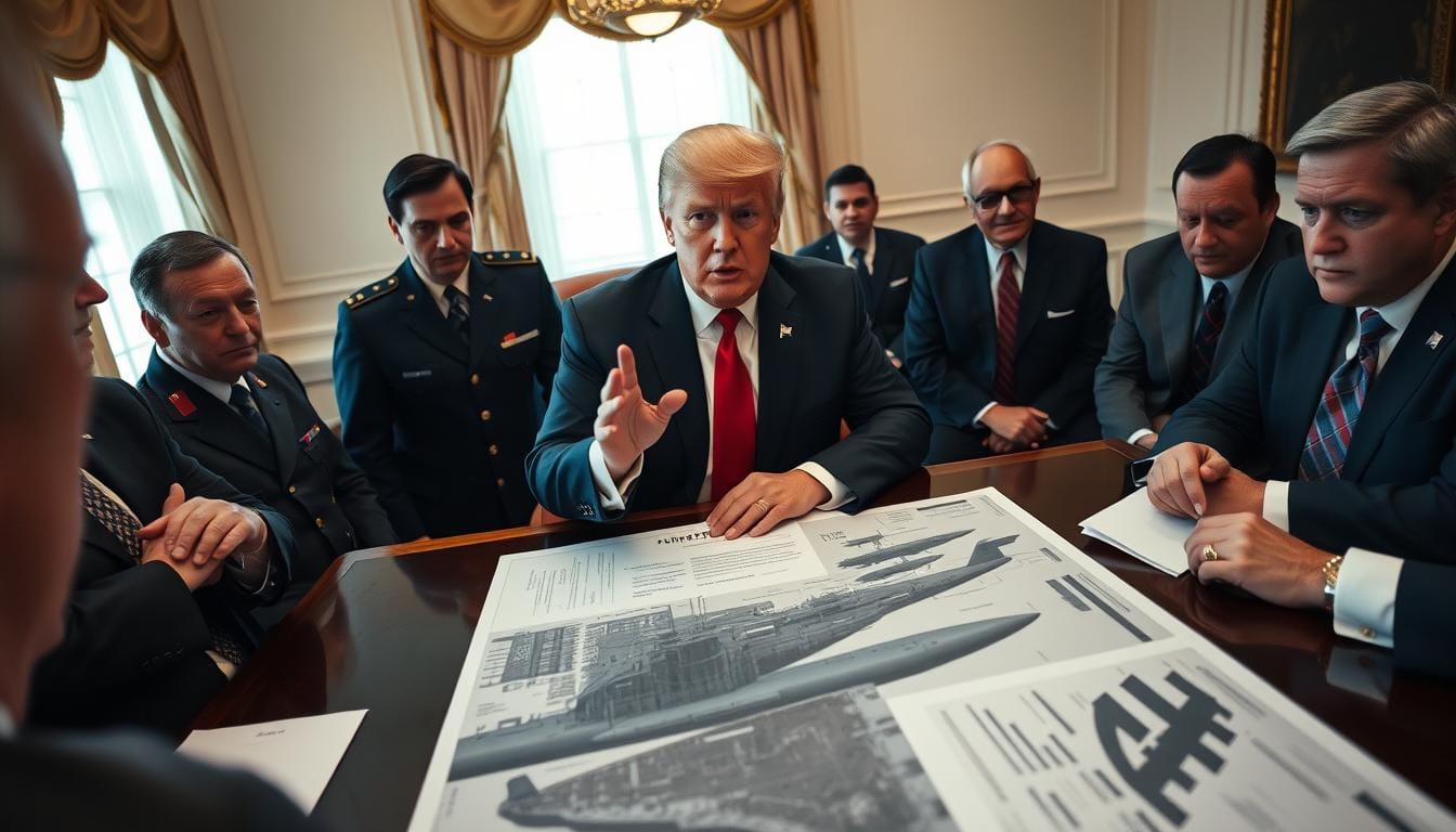 Trump Discusses Nuclear Subs